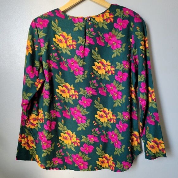 EUC VINTAGE LAURISSA FLORAL LONGSLEEVES TOP SIZE SMALL - Picture 3 of 14